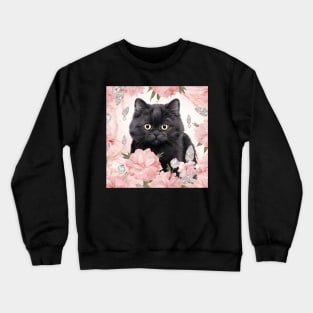 Black British Shorthair Cat Crewneck Sweatshirt